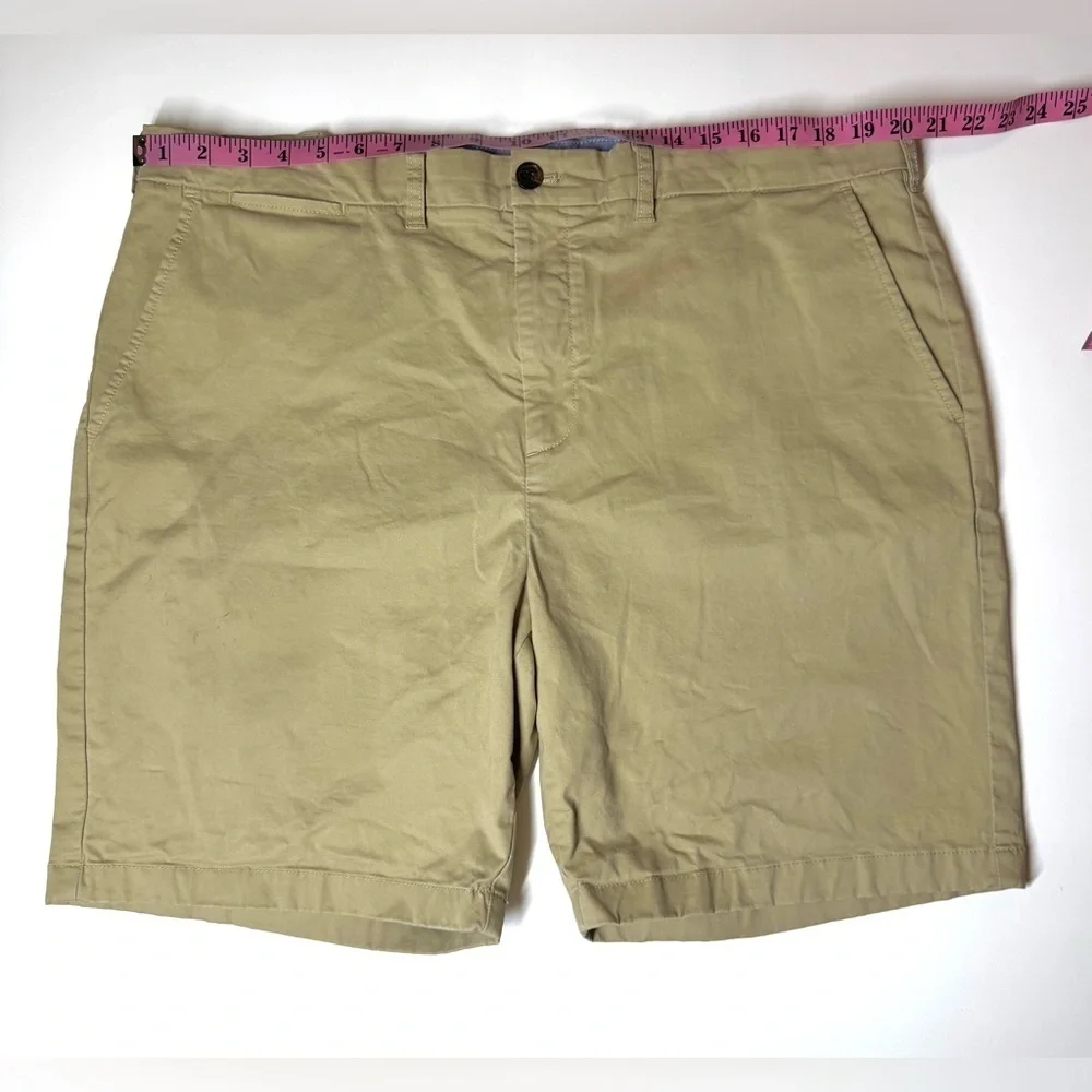 Tommy Hilfiger Men’s  Cotton Blend Chino Khaki Shorts Size-40